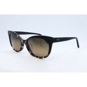Maui Jim Ilima MJ 759-61 Cat Eye Black Tortoise Sunglasses Brown Polarized Lens
